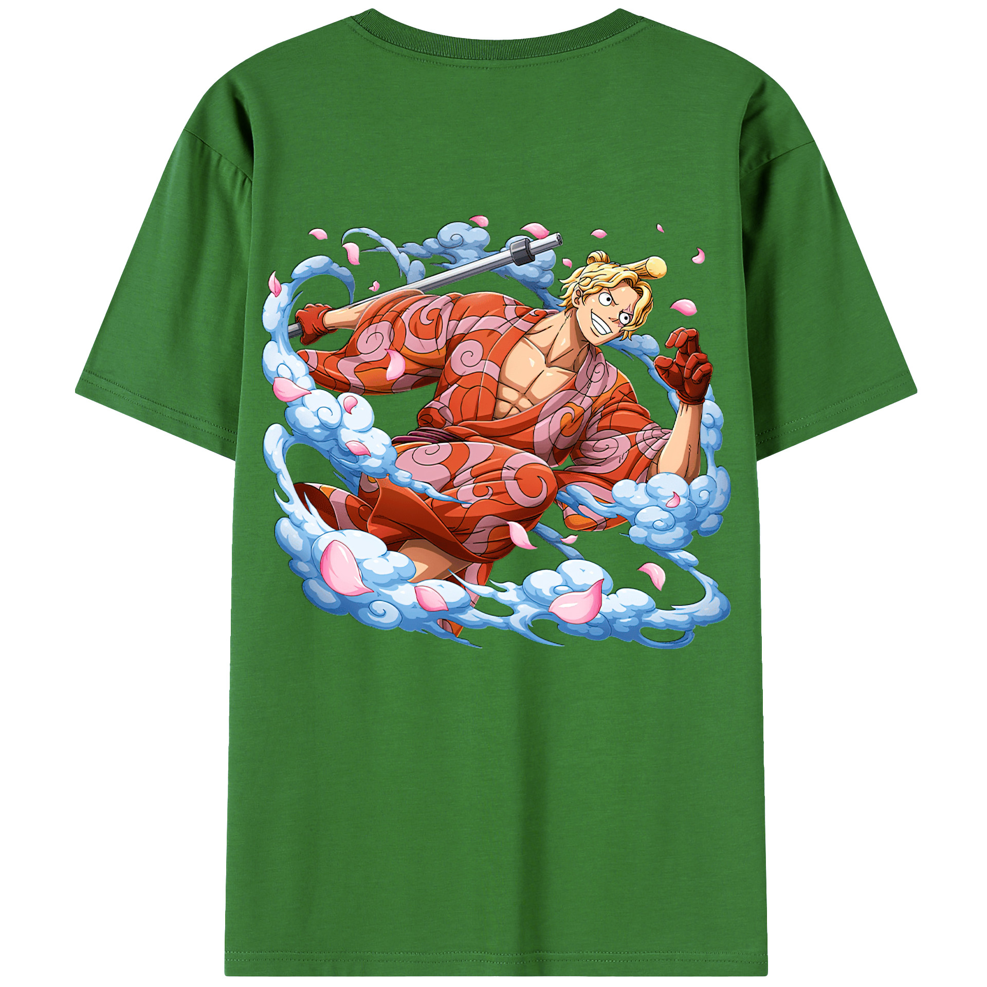 （画像用） ワンピース サンジ ONE PIECE Sanji レディース半袖Tシャツ(バックプリント)